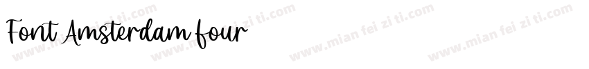 Font Amsterdam four字体转换